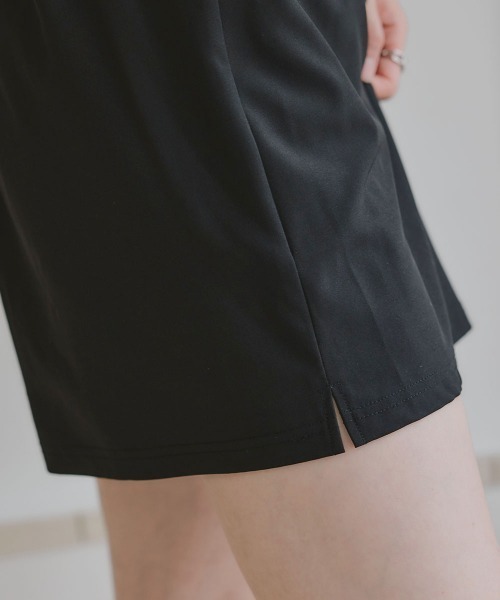 slattgir（スラットジール）の「高身長　フレアショートパンツ（ＵＶカット・接触冷感）（トールサイズ）（その他パンツ・レディース・ブラック・TM/TL/TLL/T3L/T4L/T5L）」の15枚目の写真