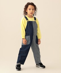 BEAMS mini | テープ ショルダー サロペット 2026SS(90~150cm)キッズ カジュアル プチプラ レジャー 外遊び(サロペット/オーバーオール)