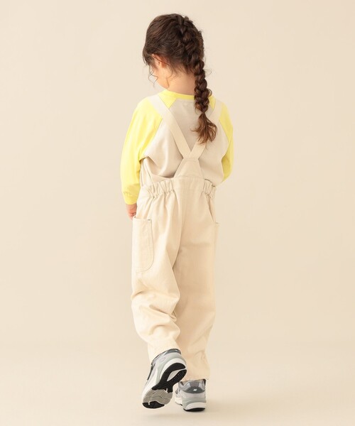 BEAMS mini（ビームスミニ）の「テープ ショルダー サロペット 2026SS（90～150cm）キッズ カジュアル プチプラ レジャー 外遊び（サロペット/オーバーオール・キッズ・インディゴブルー/ナチュラル/その他・100/130/140/120/110/150/90）」の6枚目の写真