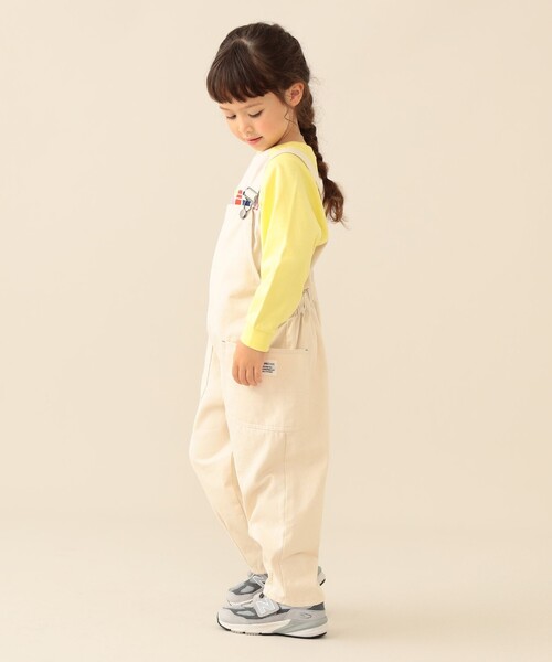 BEAMS mini（ビームスミニ）の「テープ ショルダー サロペット 2026SS（90～150cm）キッズ カジュアル プチプラ レジャー 外遊び（サロペット/オーバーオール・キッズ・インディゴブルー/ナチュラル/その他・100/130/140/120/110/150/90）」の7枚目の写真