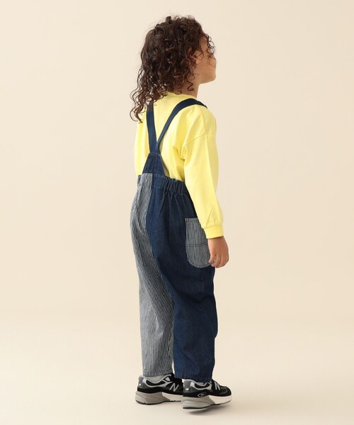 BEAMS mini（ビームスミニ）の「テープ ショルダー サロペット 2026SS（90～150cm）キッズ カジュアル プチプラ レジャー 外遊び（サロペット/オーバーオール・キッズ・インディゴブルー/ナチュラル/その他・100/130/140/120/110/150/90）」の13枚目の写真
