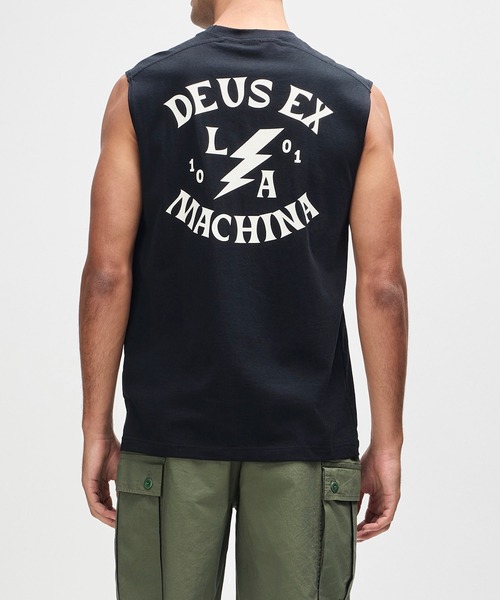 DEUS EX MACHINA(デウスエクスマキナ)の「CHINOOK MUSCLE(タンクトップ・メンズ・ブラック・M/L)」の2枚目の写真