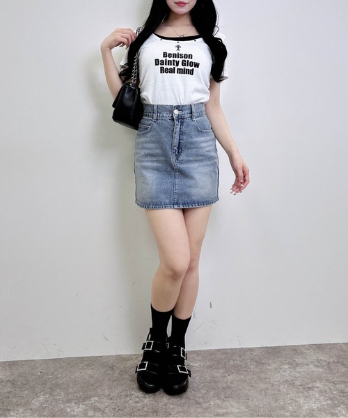 INGNI（イング）の「グリッターラメデニムミニスカート（デニムスカート・レディース・ブルー系その他3/ブルー系その他/グレー・FREE）」の15枚目の写真