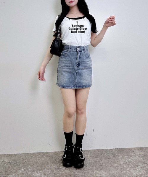 INGNI（イング）の「グリッターラメデニムミニスカート（デニムスカート・レディース・ブルー系その他3/ブルー系その他/グレー・FREE）」の16枚目の写真