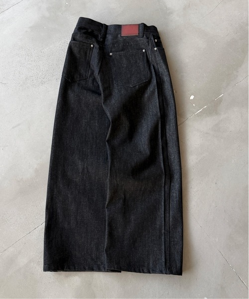 kutir(クティール)の「WIDE SILHOUETTE RIGID DENIM PANTS/ワイドシルエットリジットデニムパンツ(デニムパンツ・メンズ・ブラック/インディゴブルー・MEDIUM/LARGE/SMALL)」の20枚目の写真