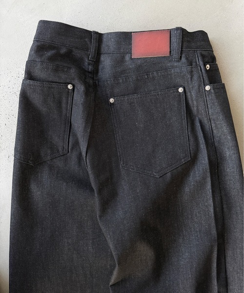 kutir(クティール)の「WIDE SILHOUETTE RIGID DENIM PANTS/ワイドシルエットリジットデニムパンツ(デニムパンツ・メンズ・ブラック/インディゴブルー・MEDIUM/LARGE/SMALL)」の21枚目の写真