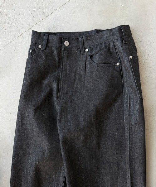 kutir(クティール)の「WIDE SILHOUETTE RIGID DENIM PANTS/ワイドシルエットリジットデニムパンツ(デニムパンツ・メンズ・ブラック/インディゴブルー・MEDIUM/LARGE/SMALL)」の19枚目の写真
