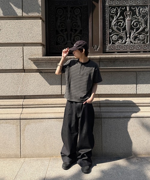kutir(クティール)の「WIDE SILHOUETTE RIGID DENIM PANTS/ワイドシルエットリジットデニムパンツ(デニムパンツ・メンズ・ブラック/インディゴブルー・MEDIUM/LARGE/SMALL)」の15枚目の写真