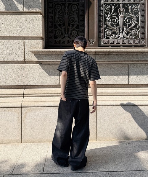 kutir(クティール)の「WIDE SILHOUETTE RIGID DENIM PANTS/ワイドシルエットリジットデニムパンツ(デニムパンツ・メンズ・ブラック/インディゴブルー・MEDIUM/LARGE/SMALL)」の17枚目の写真