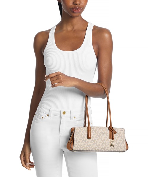 MICHAEL KORS(マイケルコース)の「LAILA ショルダーバッグ - MKシグネチャー スモール(ショルダーバッグ・レディース・ホワイト系その他・FREE)」の2枚目の写真