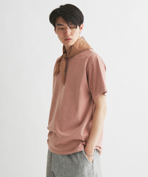 SAVE KHAKI UNITED(セーブカーキユナイテッド)の「SAVE KHAKI UNITED / リサイクルコットン ジャージー Tシャツ(Tシャツ/カットソー・メンズ・アイボリー/サックスブルー/ピンク/ブラック系その他・X-LARGE/LARGE/MEDIUM)」の17枚目の写真