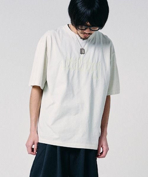 EFFECTEN(エフェクテン)の「mt10572-Graffiti logo Tee Tシャツ(efdig-15)(Tシャツ/カットソー・メンズ・ホワイト系その他/パープル系その他/ブラック系その他・M/L/XL)」の2枚目の写真
