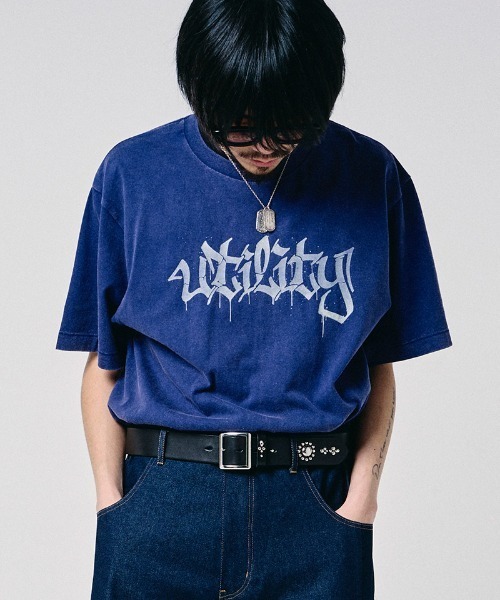 EFFECTEN(エフェクテン)の「mt10572-Graffiti logo Tee Tシャツ(efdig-15)(Tシャツ/カットソー・メンズ・ホワイト系その他/パープル系その他/ブラック系その他・M/L/XL)」の3枚目の写真
