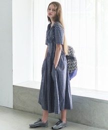 LE CIEL BLEU(ルシェルブルー)の「チェックラウンドフォームドレス Checkered Round Form Dress(ワンピース)」