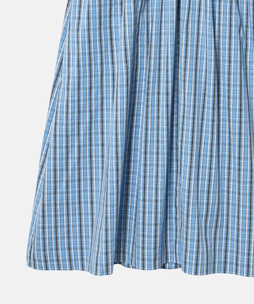 LE CIEL BLEU(ルシェルブルー)の「チェックラウンドフォームドレス / Checkered Round Form Dress(ワンピース・レディース・ライトブルー/ネイビー・36)」の11枚目の写真