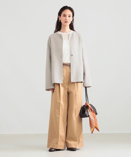 Demi-Luxe BEAMS(デミルクス ビームス)の「manipuri / ゴールデンナイト スカーフ(ストール/ショール・レディース・オレンジ・ONE SIZE)」の2枚目の写真