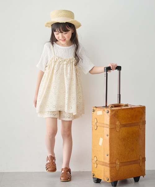 Piet(ピエット)の「レースキャミ ドッキングトップス(Tシャツ/カットソー・キッズ・ブラック/ホワイト・130/120/110/100)」の21枚目の写真