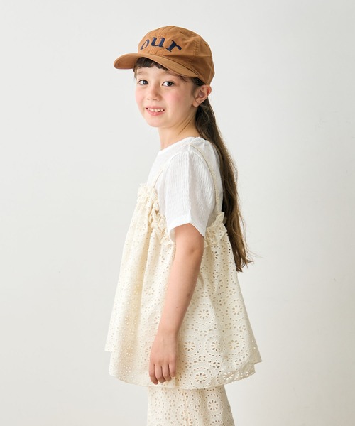 Piet(ピエット)の「レースキャミ ドッキングトップス(Tシャツ/カットソー・キッズ・ブラック/ホワイト・130/120/110/100)」の12枚目の写真
