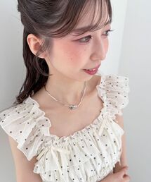 MAJESTIC LEGON | ハートモチーフビーズネックレス(ネックレス)