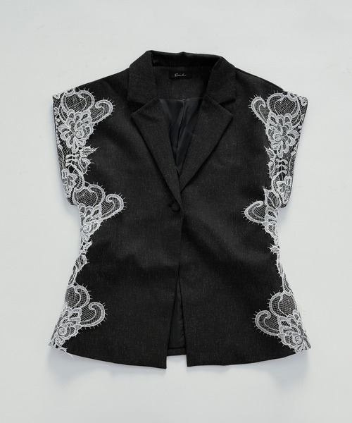Ezick(エジック)の「side lace-trimmed vest/サイドレーストリムベスト(ベスト・レディース・ブラック・FREE)」の21枚目の写真