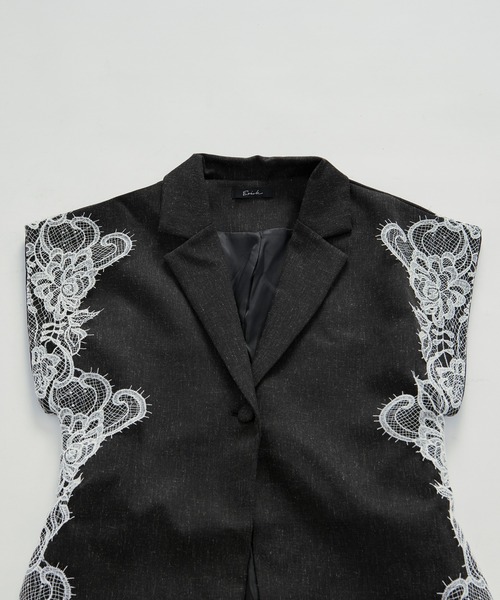Ezick(エジック)の「side lace-trimmed vest/サイドレーストリムベスト(ベスト・レディース・ブラック・FREE)」の22枚目の写真
