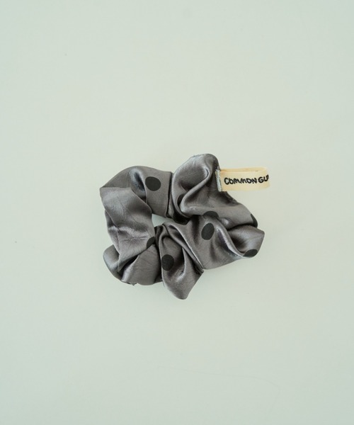 Stripe Corsage Scrunchie Off-White Stripe（シュシュ）｜Kijun