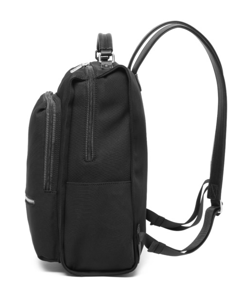 GUSCIO（グッシオ）の「【グッシオベーシック】スクエア リュック ビジネスリュック 撥水 スリム きれいめ A4 通勤 通学（バックパック/リュック・レディース・ブラック/グレー/チャコールグレー・FREE）」の6枚目の写真
