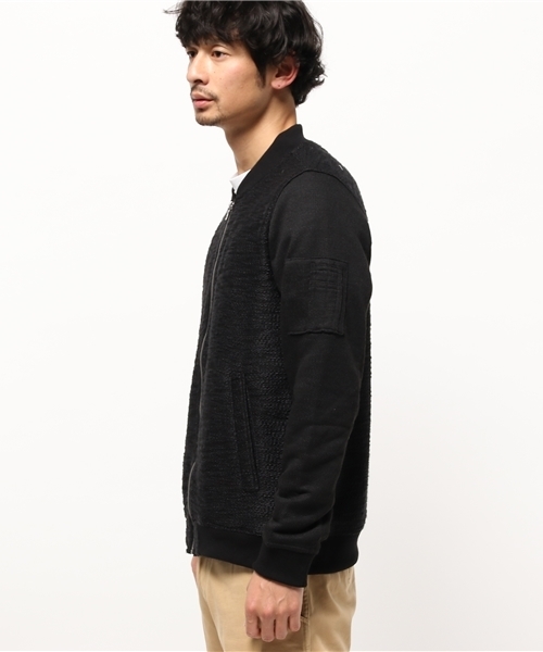 VENCEEXCHANGE(ヴァンスエクスチェンジ)の「裏スラブ MA-1 (MA-1・メンズ・ブラック/グレー・LARGE/MEDIUM)」の3枚目の写真