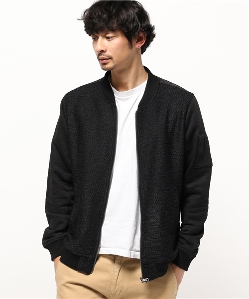 VENCEEXCHANGE(ヴァンスエクスチェンジ)の「裏スラブ MA-1 (MA-1・メンズ・ブラック/グレー・LARGE/MEDIUM)」の5枚目の写真