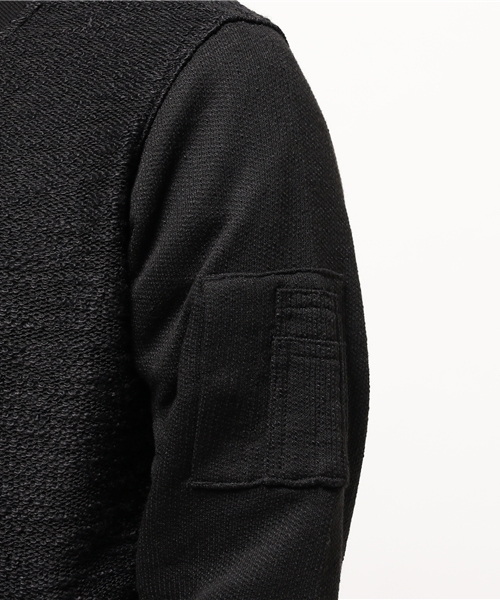 VENCEEXCHANGE(ヴァンスエクスチェンジ)の「裏スラブ MA-1 (MA-1・メンズ・ブラック/グレー・LARGE/MEDIUM)」の9枚目の写真