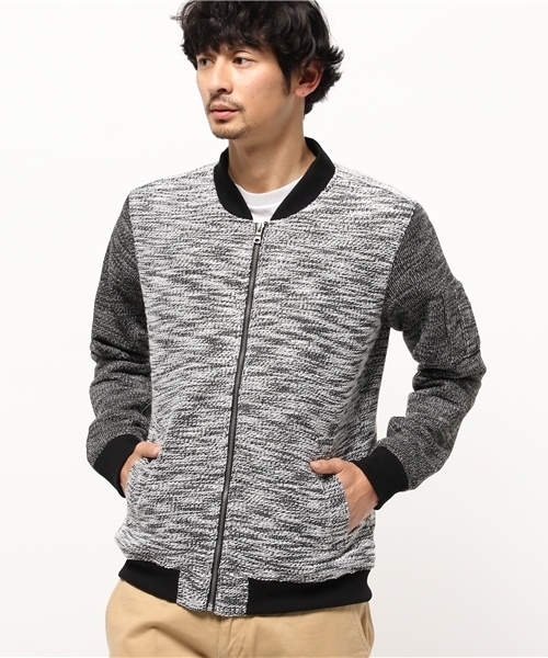 VENCEEXCHANGE(ヴァンスエクスチェンジ)の「裏スラブ MA-1 (MA-1・メンズ・ブラック/グレー・LARGE/MEDIUM)」の13枚目の写真