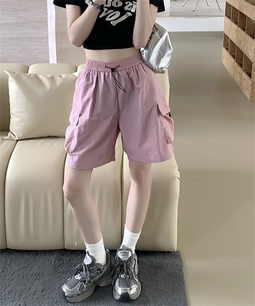 Dream garden（ドリームガーデン）の「イージーカーゴショーツ（カーゴパンツ・レディース・ブラック/カーキ/ピンク・L/XL/3XL/S/M/XXL）」の19枚目の写真