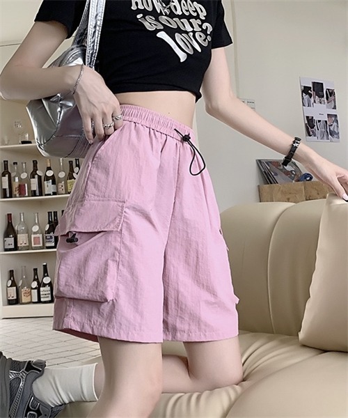 Dream garden（ドリームガーデン）の「イージーカーゴショーツ（カーゴパンツ・レディース・ブラック/カーキ/ピンク・L/XL/3XL/S/M/XXL）」の22枚目の写真