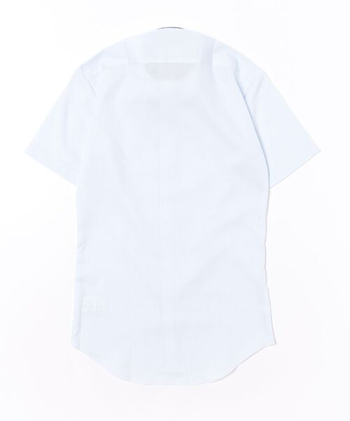 TOKYO SHIRTS（トウキョウシャツ）の「【吸水速乾】 形態安定ノンアイロン ボタンダウン 半袖ビジネスワイシャツ（ビジネスシャツ・メンズ・サックスブルー・首回り43cm/首回り42cm/首回り39cm/首回り41cm/首回り37cm）」の7枚目の写真