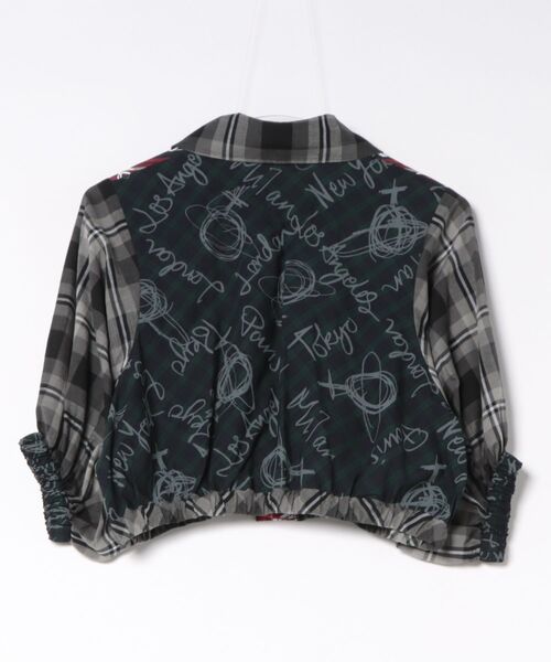 Vivienne Westwood(ヴィヴィアンウエストウッド)の「Littie Cities Checkクロップドシャツ(シャツ/ブラウス・レディース・ブラック系その他/ブルー系その他・FREE)」の3枚目の写真