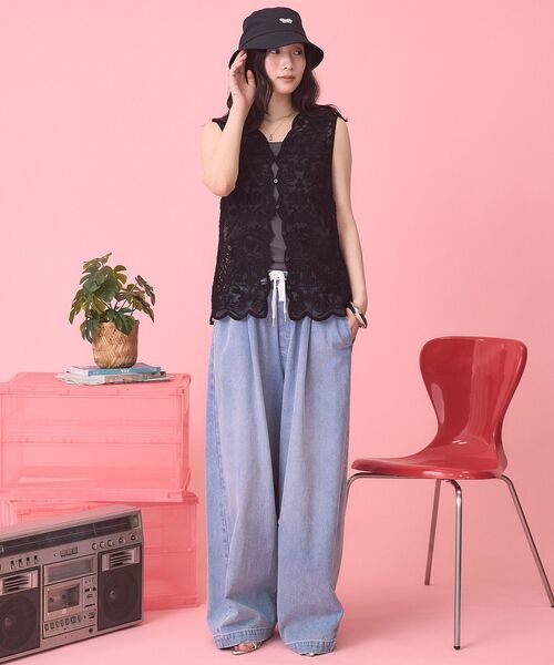 PENNEYS(ぺニーズ)の「【PENNEY'S】バケットハット(ハット・レディース・ダークネイビー/アイボリー・FREE)」の13枚目の写真