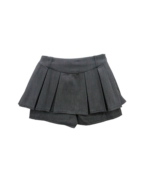ALLuRing ChaRm(アリュリングチャーム)の「Box Pleated Culottes / ボックスプリーツキュロット(スカート・レディース・ブラウン/チャコールグレー・S/M)」の19枚目の写真