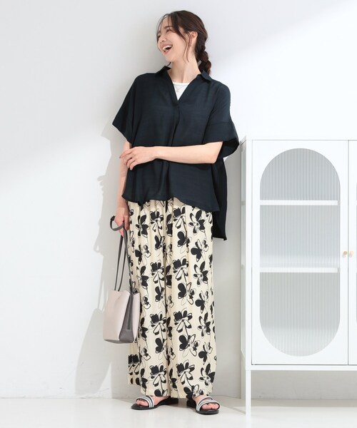 SHOO・LA・RUE(シューラルー)の「【2点セット/S-LL/洗濯機可】時短でコーデ決まる スラブスキッパーシャツ+タンクトップ(その他トップス・レディース・ブルー系7/ブラウン系/ピンク系/ネイビー/ホワイト系3・03/02/01/04)」の19枚目の写真