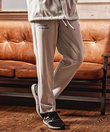 1minute 1second（ワンミニットワンセカンド）の「mp15183-cursive embroidery wool-like easy slacks イージースラックスパンツ(1M26A040)（スラックス）」