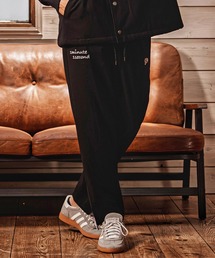 mp15183-cursive embroidery wool-like easy slacks イージースラックスパンツ(1M26A040)