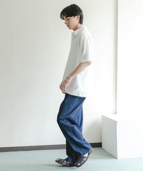 SENSE OF PLACE by URBAN RESEARCH(センスオブプレイスバイアーバンリサーチ)の「『接触冷感/速乾』スパンブロードプルオーバーシャツ(シャツ/ブラウス・メンズ・ブルー/ホワイト/ネイビー・LARGE/MEDIUM)」の14枚目の写真