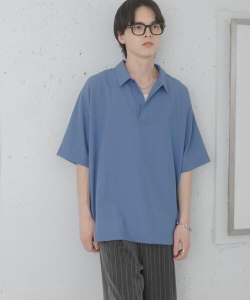 SENSE OF PLACE by URBAN RESEARCH(センスオブプレイスバイアーバンリサーチ)の「『接触冷感/速乾』スパンブロードプルオーバーシャツ(シャツ/ブラウス・メンズ・ブルー/ホワイト/ネイビー・LARGE/MEDIUM)」の18枚目の写真