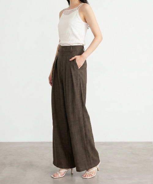Nulli(ヌリ)の「リネンライクワイドパンツ(その他パンツ・レディース・ブラック/ブラウン/グレイッシュベージュ・FREE)」の19枚目の写真