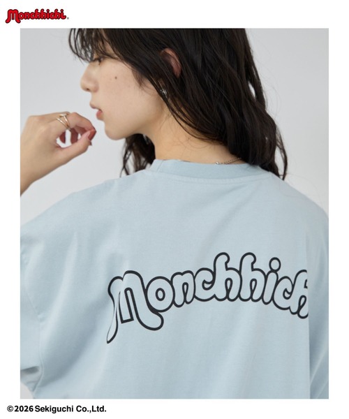 Mac-House(マックハウス)の「【 Monchhichi / モンチッチ 】 ルーズシルエットフォトTシャツ アクリルホルダーキー付き(Tシャツ/カットソー・レディース・チャコール/グレイッシュブルー/オートミール・FREE)」の22枚目の写真