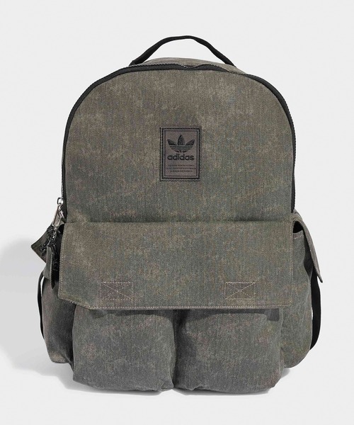 adidas(アディダス)の「adidas/アディダス WASHED BACKPACK ウォッシュド バックパック リュックサック A4サイズ収納可能 大容量 通勤 通学 2026年 夏 夏服(バックパック/リュック・レディース・ブラック・FREE)」の1枚目の写真