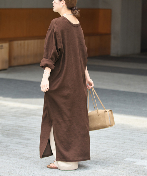 JOURNAL STANDARD(ジャーナルスタンダード)の「《追加》ソフトガーゼ2WAYワンピース(ワンピース・レディース・レッド/ブラウン/ブラック・FREE)」の13枚目の写真