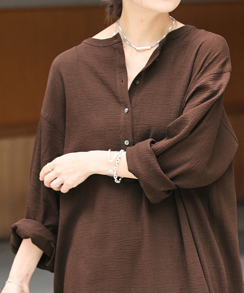 JOURNAL STANDARD(ジャーナルスタンダード)の「《追加》ソフトガーゼ2WAYワンピース(ワンピース・レディース・レッド/ブラウン/ブラック・FREE)」の15枚目の写真