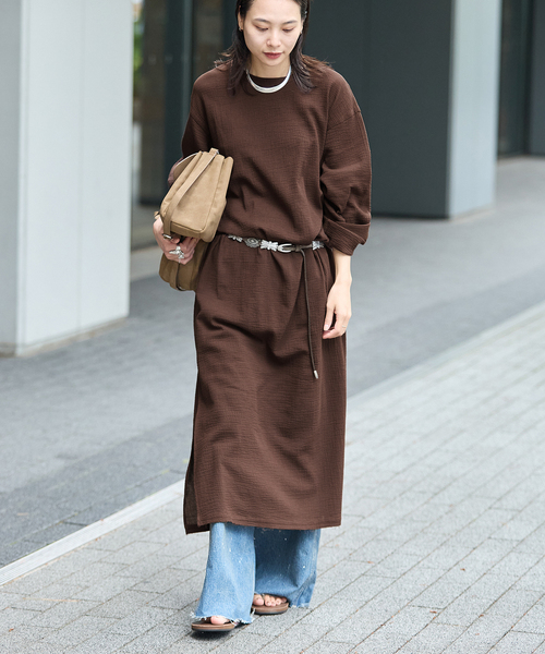 JOURNAL STANDARD(ジャーナルスタンダード)の「《追加》ソフトガーゼ2WAYワンピース(ワンピース・レディース・レッド/ブラウン/ブラック・FREE)」の20枚目の写真