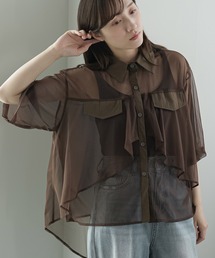 ティアードシアーブラウス