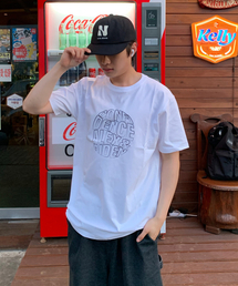 ALEXNAIDEN（アレックスエンエイデン）の「サークルライン半袖Tシャツ（ホワイト+ブラック）（Tシャツ/カットソー）」